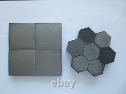 10PCS Boron carbide B4C Bulletproof tiles(50X50X10MM)