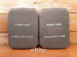 (2) Armor Works Ceramic Strike Face Plates Small Side PLATES 7.62MM 6 X 8
