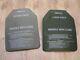 (2) Body Armor Inserts Level 3 Ceramic Strike Plates Small 9x12 Front & Back