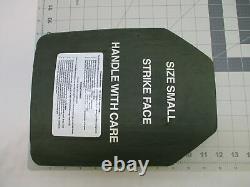 (2) BODY ARMOR INSERTS LEVEL 3 CERAMIC STRIKE PLATES SMALL 9x12 FRONT & BACK