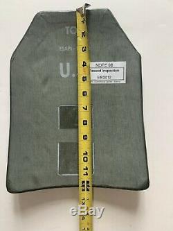 2 Level III Ballistic Armor Plates 7.62 Size Medium