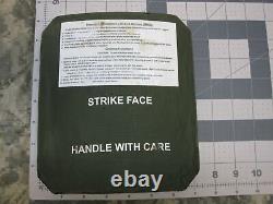 (2) STRIKE FACE PLATE CARRIER SIDE PLATES LEFT & RIGHT LEVEL III CERAMIC 7 x 8