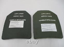 (2) Strike Face Plates LARGE Ceramic Level Three