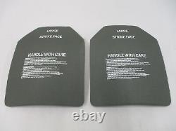 (2) Strike Face Plates LARGE Ceramic Level Three Revision H