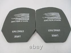 (2) Strike Face Plates LARGE Ceramic Level Three Revision H