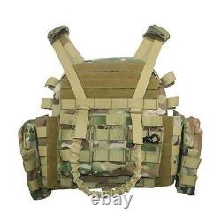 2 pcs 10X12 NIJ Level III+ Ballistic Body Armor withCamouflage Plate Carrier