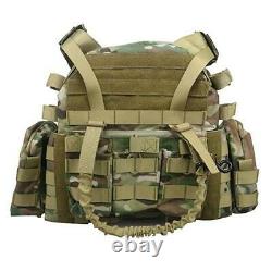 2 pcs 10X12 NIJ Level III+ Ballistic Body Armor withCamouflage Plate Carrier