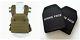 2 Pcs 10x12 Nij Level Iii+ Plates Ballistic Body Armor With Coyote Plate Carrier