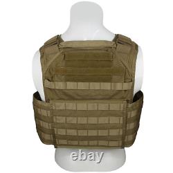 2 pcs 11X14 NIJ Level III+ Plates Ballistic Body Armor withTan Plate Carrier