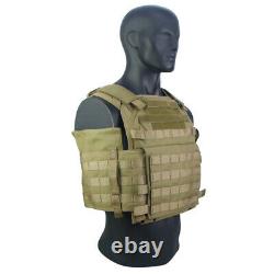 2 pcs 11X14 NIJ Level III+ Plates Ballistic Body Armor withTan Plate Carrier