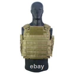 2 pcs 11X14 NIJ Level III+ Plates Ballistic Body Armor withTan Plate Carrier