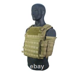 2 pcs 11X14 NIJ Level III+ Plates Ballistic Body Armor withTan Plate Carrier