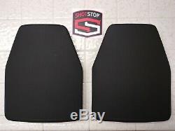 (2) x ShotStop Duritium III+PS Body Armor Plates-Retail $459/ea