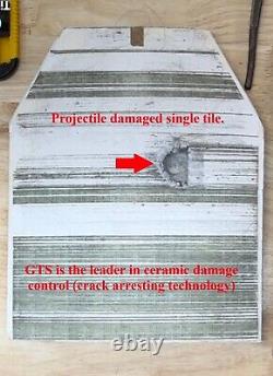 30.06 Level 3+ EXPANDED Ceramic Armor Plate, Fragmentation, Crack Arrest, MEGA