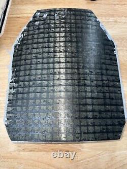 30.06 NIJ 3+ Mosaic Ceramic Armor Plate, FASTBACK version, angled bottom corners