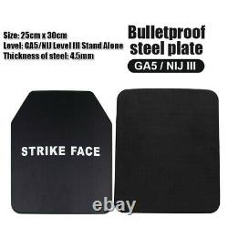 4.5 NIJ III Stand Alone Body Armor Anti Ballistic Panel Bulletproof Steel Plates