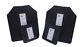 4 Pc Level Iii Ar500 Steel Armor Two 10 X 12+ Two 6 X 6 Plates -full Frag Coated