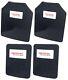 4 Pc Level Iii Ar500 Steel Armor Two 10 X 12+ Two 6 X 8 Plates -full Frag Coated