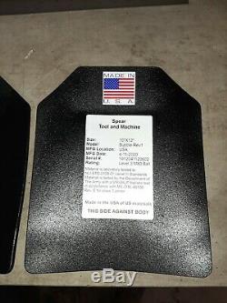 46100e Level 3 Body Armor Plates/set In Stock Ar500 Ships Next Business Day