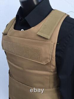 4X 3X Huge Sleek bulletproof vest FREE body armor lllA Insert Plates USA 3A