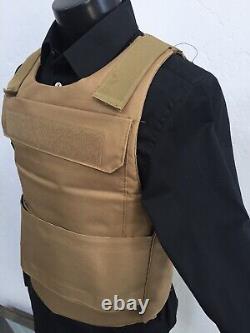 4X 3X Huge Sleek bulletproof vest FREE body armor lllA Insert Plates USA 3A