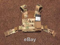 8x10 Multi-curve level III steel body armor with Multicam Micro carrier+mag pouch