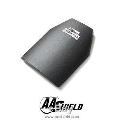 AA Shield Ballistic Light Body Armor Insert Hard Plate Lvl III 3 10x12 Cut