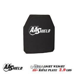 AA Shield III Rifle Plate Ultra Light Weight BulletProof Body Armor 9.5X11.5