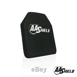 AA Shield Rifle Plate Light Weight BulletProof Hard Armor Plate 10X12 Lvl III+