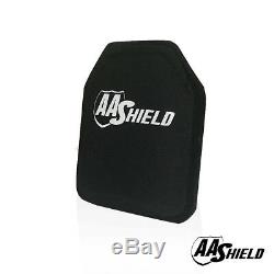 AA Shield Rifle Plate Light Weight BulletProof Hard Armor Plate 10X12 Lvl III+