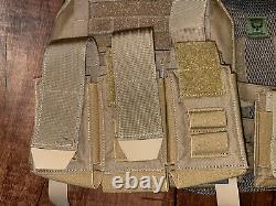 AR 500 Veritas Plate Carrier Coyote Level III Multi-Curve Plates Pouches