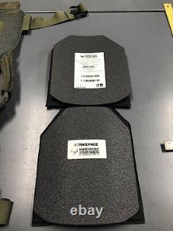 AR500 10X12 Level III + Body Armor Plates Trauma Pads, Veritas Modular Plate OD