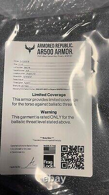 AR500 10x12 Level III+ Armor Plates+Trama Pads