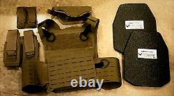 AR500 AR 500 Invictus QD Plate Carrier Body Armor Kit Level III+ OD Green