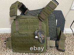 AR500 Armor Level III Body Armor 10x12in. With Tactical Carrier