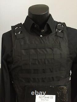 AR500 Hard Plate Level 3 Vest Threat Tactical Carrier Body armor Bulletproof lll
