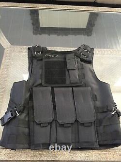 AR500 Hard Plate Level 3 Vest Threat Tactical Carrier Body armor Bulletproof lll