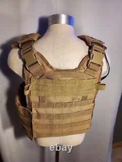 AR500 Heritage 10x12 with 2x Level III+ Multi Plates Plate Carrier Tan/Coyote