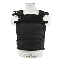 AR500 Level 3 III Body Armor Plates- 10x12 with Molle Vest Carrier