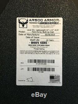 AR500 Level 3+ Lightweight Armor Plates Set with Trauma Pads & Side Plates