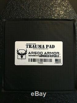 AR500 Level 3+ Lightweight Armor Plates Set with Trauma Pads & Side Plates