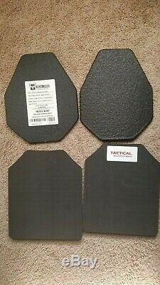 AR500 Level III+ Lightweight, 10x12, Shooter Cut, Curved, Build Up Coat, Pair