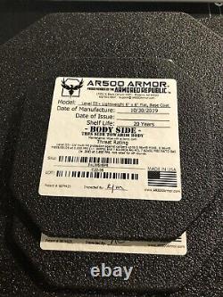 AR500 Lightweight Level 3+ Curved Right handed Body Armor Steel Plate 10 x 12