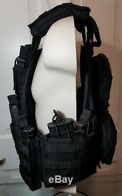 AR500 Plates Commander's Tactical Carrier BLACK