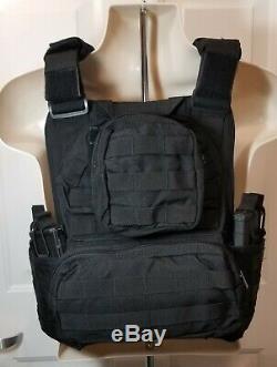 AR500 Plates Commander's Tactical Carrier BLACK