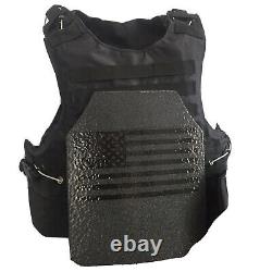 AR500 Plates Tactical Carrier lll Body Armor Made With Kevlar BULLETPROOF Vest