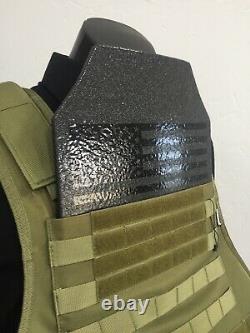 AR500 bulletproof vest LVL lll Plates body armor FREE Soft Inserts 3A M-4XL