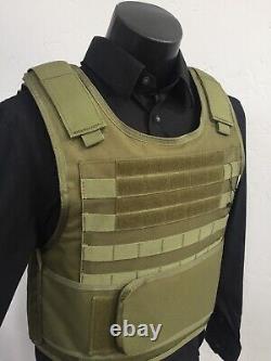 AR600 Plates Tactical Carrier lll+ Body Armor Made With Kevlar BULLETPROOF Vest