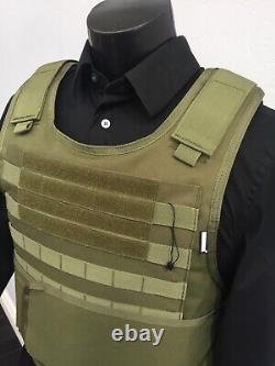 AR600 Plates Tactical Carrier lll+ Body Armor Made With Kevlar BULLETPROOF Vest