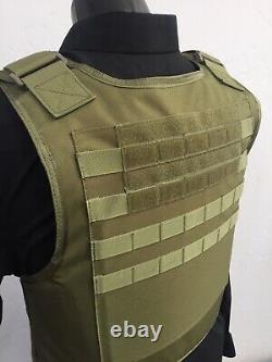 AR600 Plates Tactical Carrier lll+ Body Armor Made With Kevlar BULLETPROOF Vest